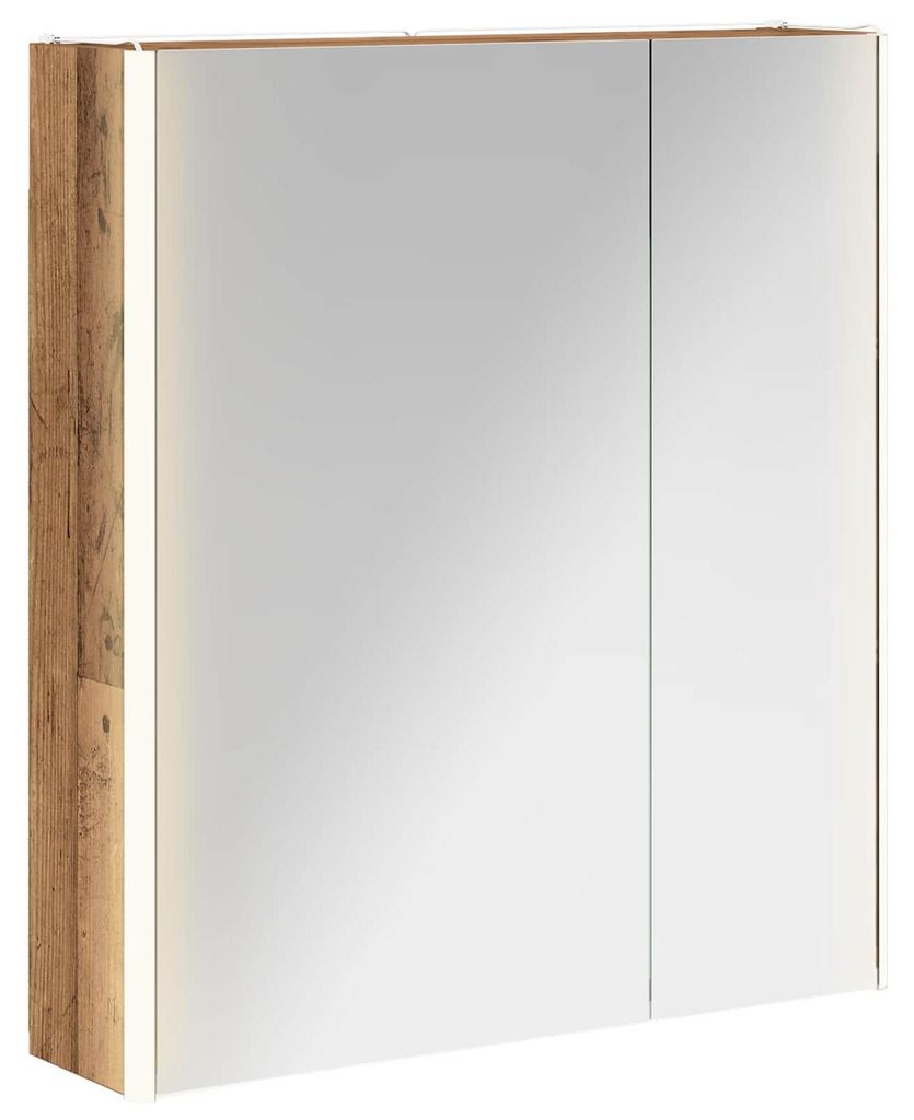 Badezimmerspiegelschrank Altholz 63,5 x 15,5 x 70 cm