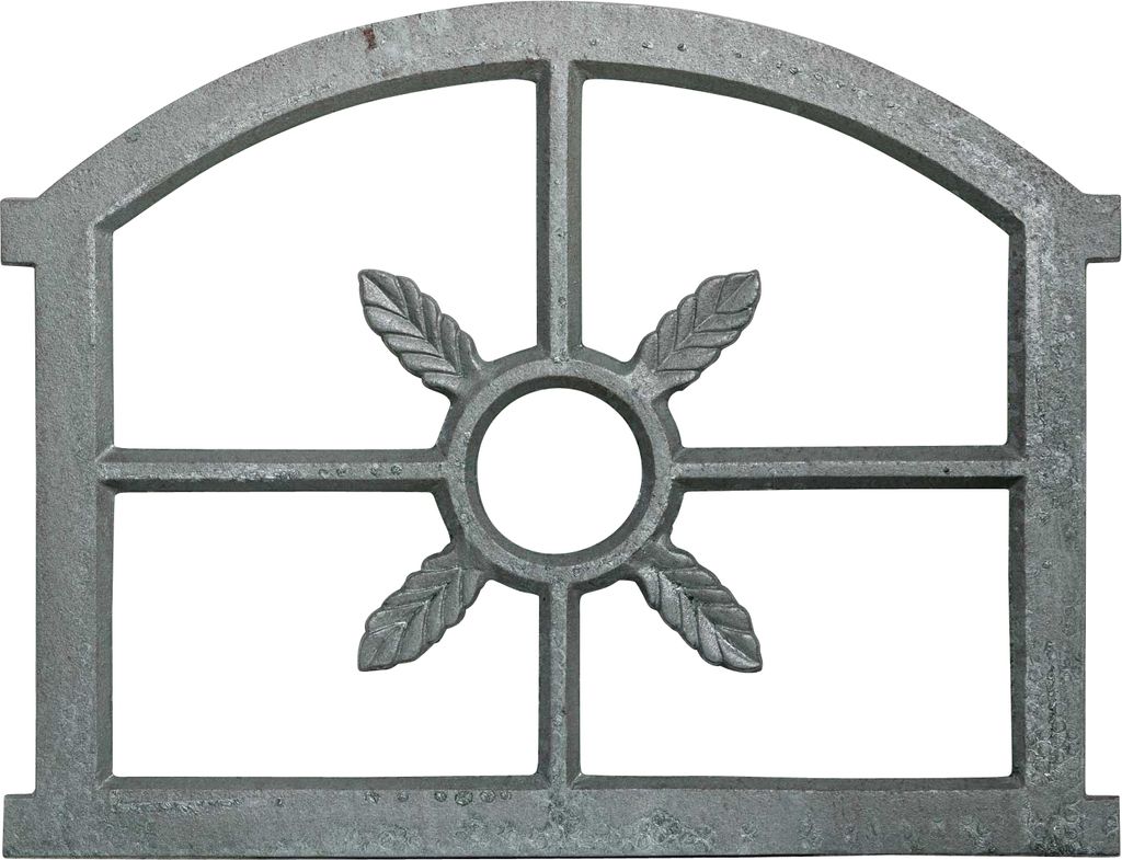 Fenster grau Stallfenster Eisenfenster Scheunenfenster Eisen 53cm Antik-Stil