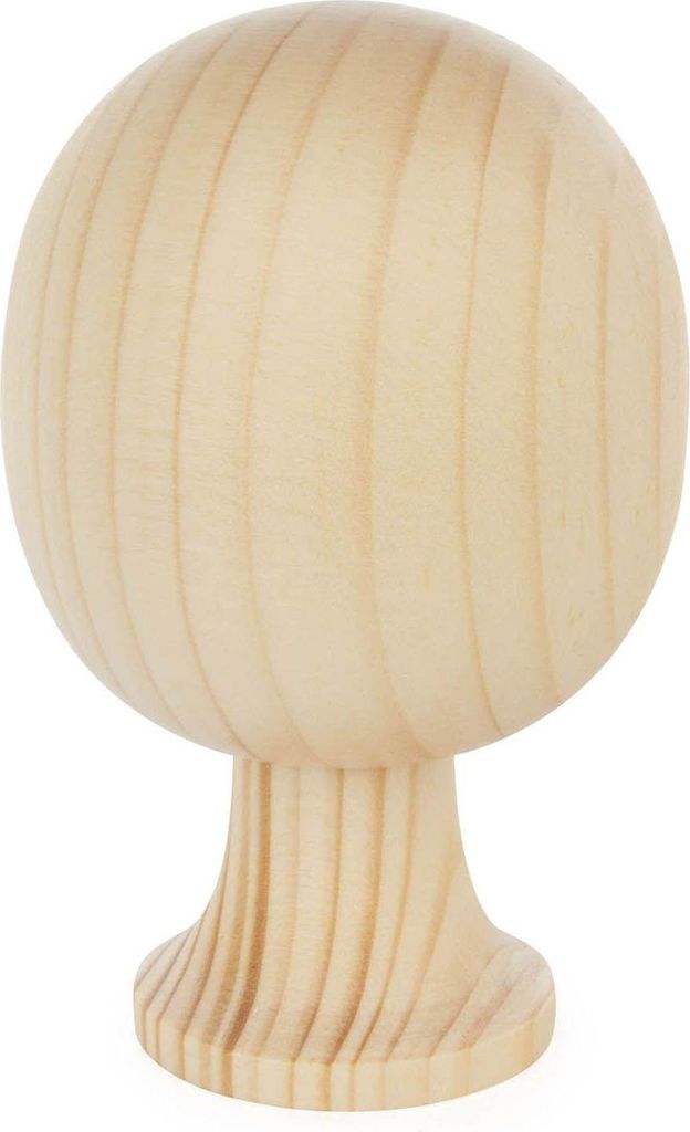 Holzdekoration Massivholzbaum runde Form 11cm, natur BxHxT 7x11x7cm NEU