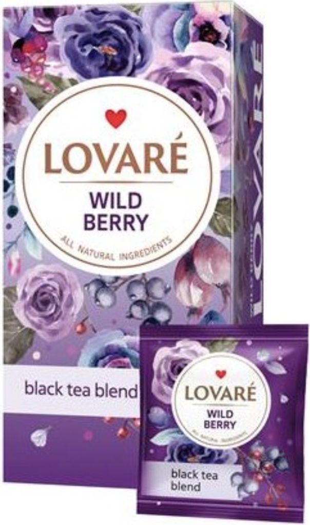 LOVARÉ Wild Berry 48g (24 torebki, czarna herbata) Zdjęcie produktu 