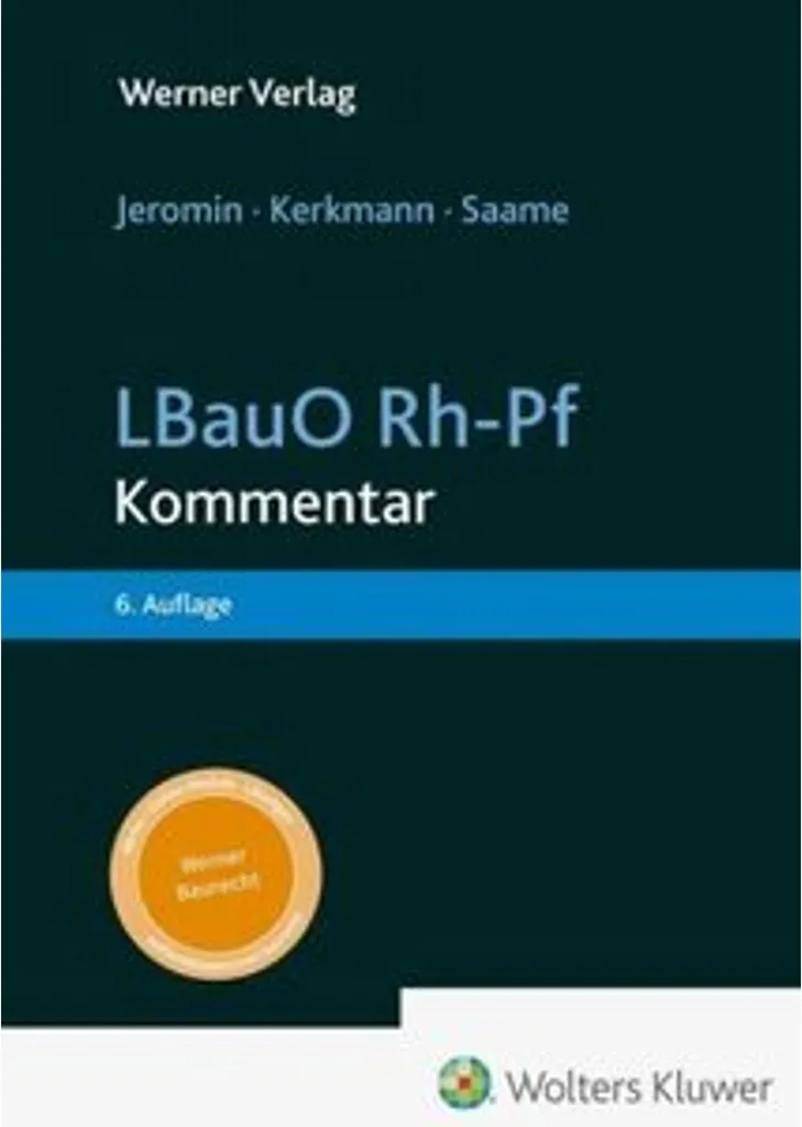 LBauO Rh-Pf Kommentar avec annotations d'experts et cas pratiques 2024