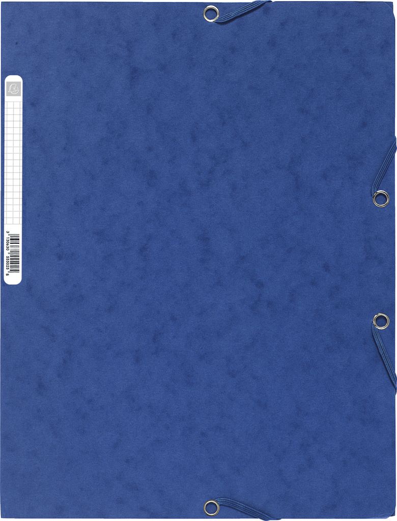 Exacompta 50x Sammelmappe +3 Klappen Gummizug Karton A4 sortiert 55515E