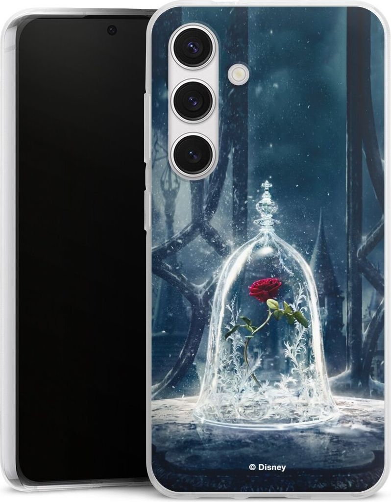 DeinDesign Handyhülle für Samsung Galaxy S24 Silikon Hülle Case Smartphone Schutzhülle Die Schöne und das Biest Disney Princess Rose