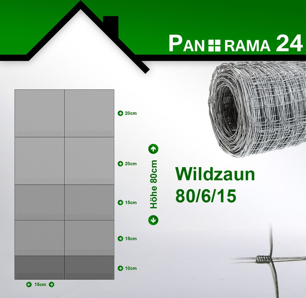 Divoká ohrada 80/6/15 50m záhradná ohrada, divá ohrada, Obrázok produktu 