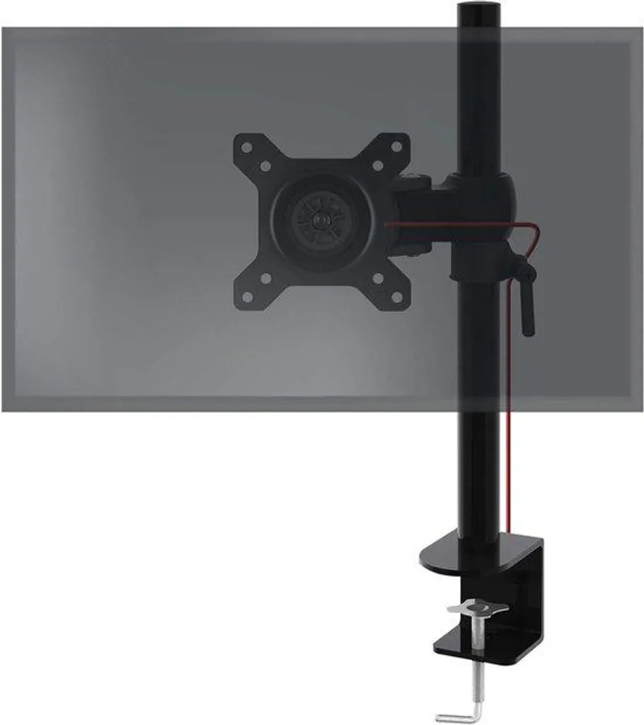 Bras articulé pour écran PC en aluminium noir, support moniteur ergonomique