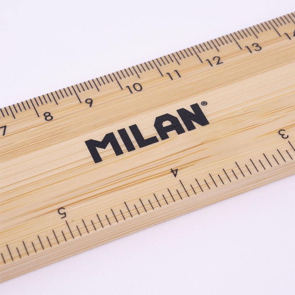 Milan Dicker Bambuslineal 20 Cm Durchsichtig Durchsichtig One Size