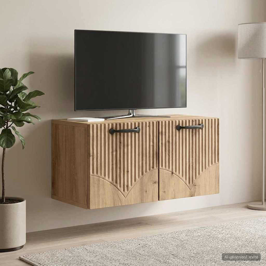 Maison Exclusive - Wandmontierter TV-Schrank Artisan-Eiche 59,5 x 31 x 30 cm