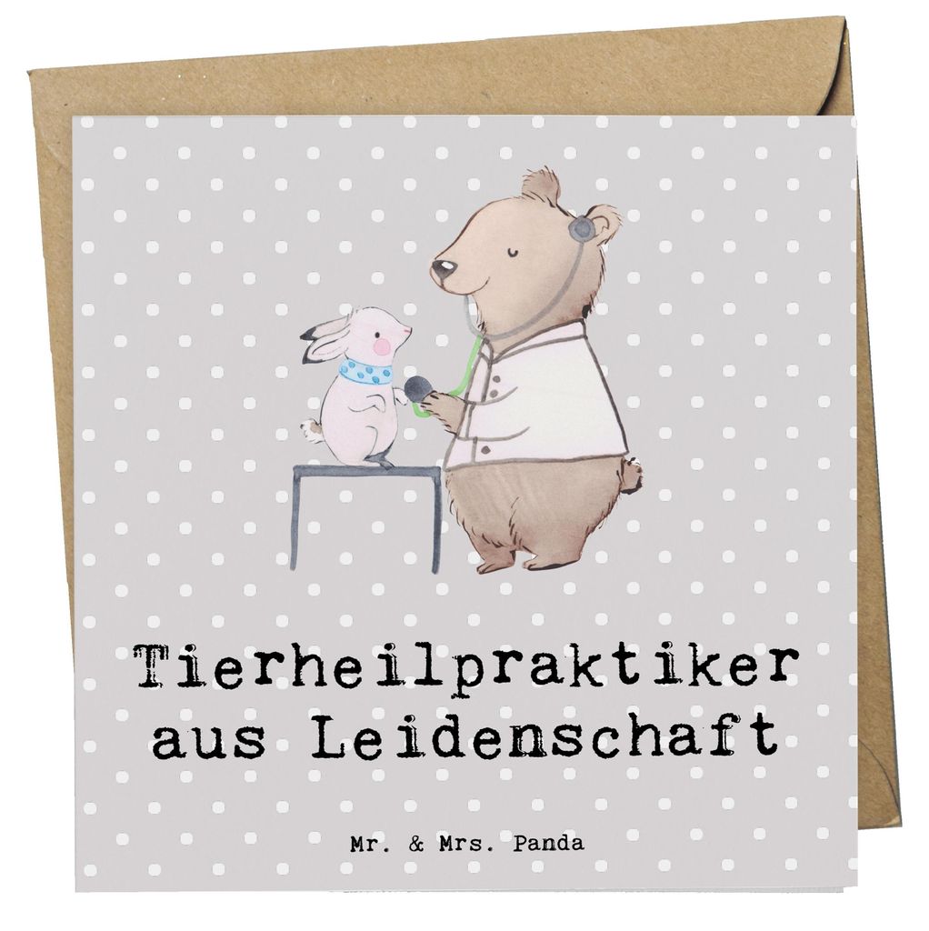 Mr. & Mrs. Panda Grußkarte Tierheilpraktiker Leidenschaft - Produktbild 
