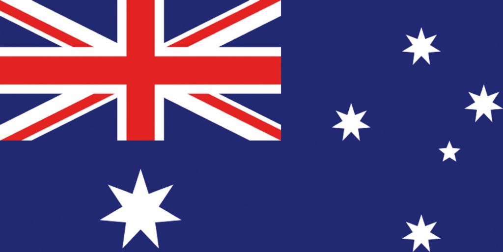 Australien Kunstdruck Bild - Flaggen Der Welt (40 x 50 cm)