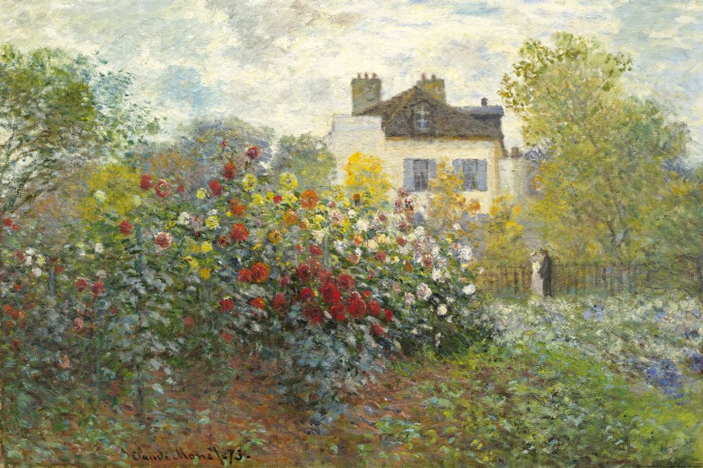 Claude Monet Kunstdruck Bild - Der Garten Des Künstlers In Argenteuil, 1873 (80 x 120 cm)