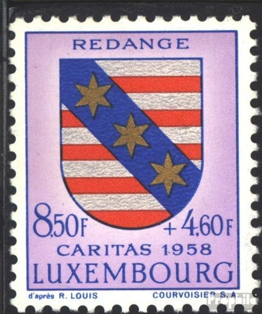 Briefmarken Luxemburg 1958 Mi 600 postfrisch Kantonalwappen