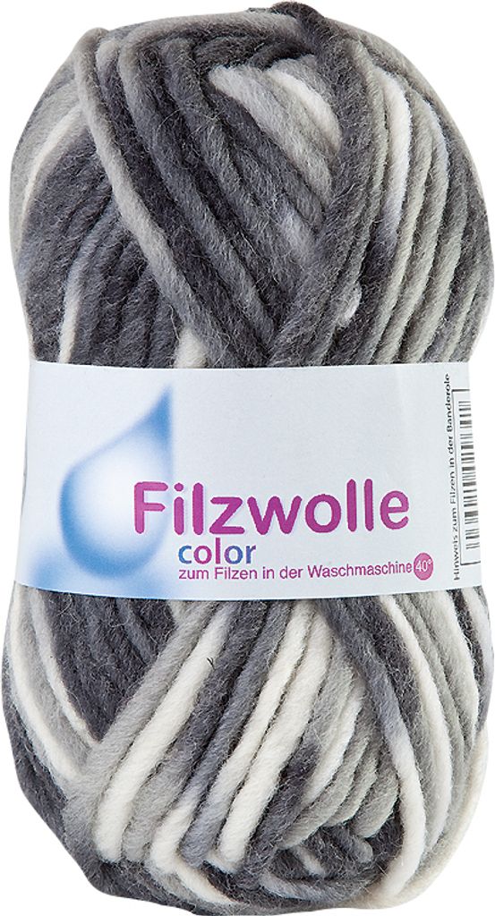 Filzwolle Color, 50 g Marmor 20