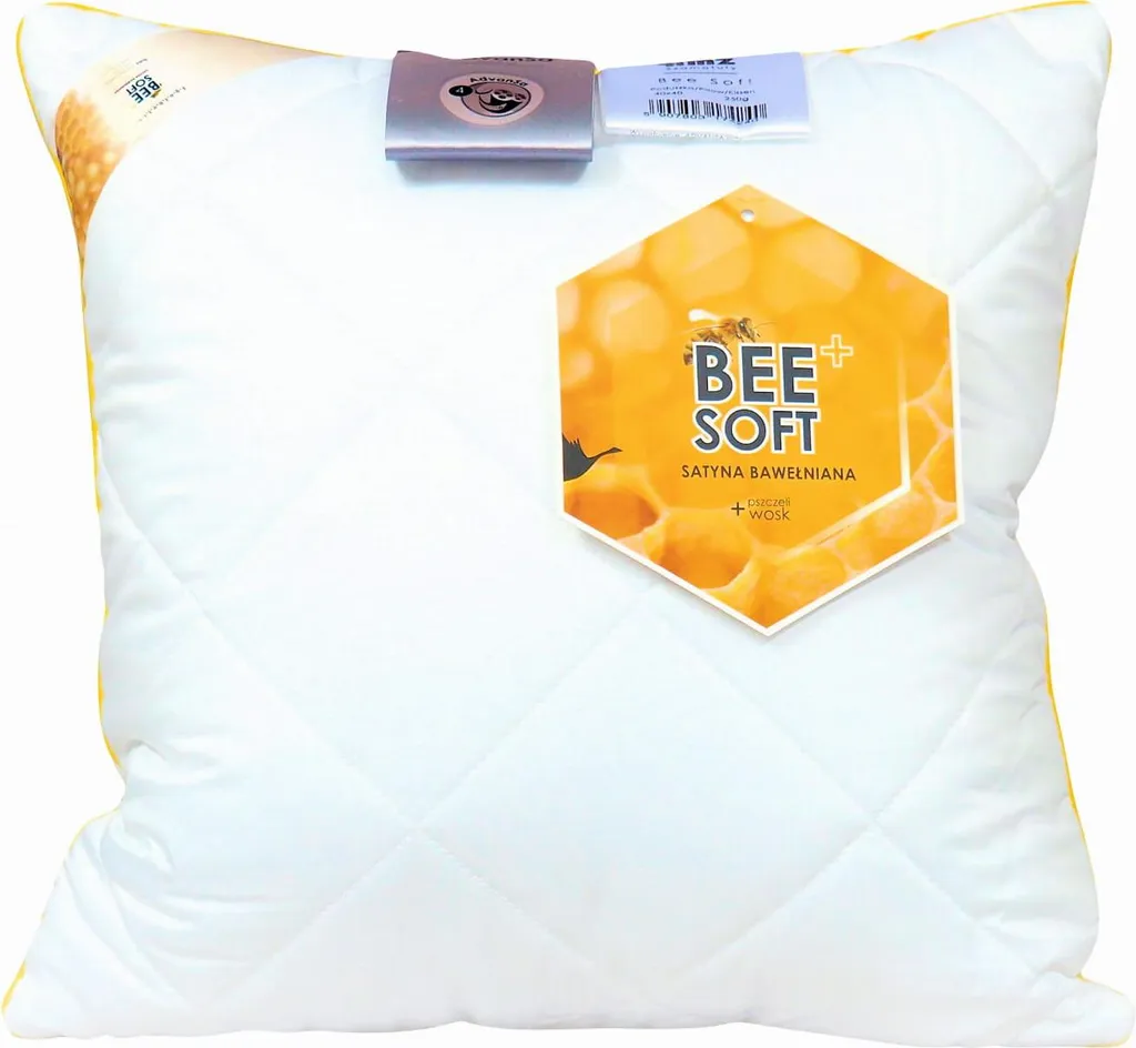 Oreiller en satin 40x40 piqué Bee Soft Premium - Anti-nœuds et Éclat