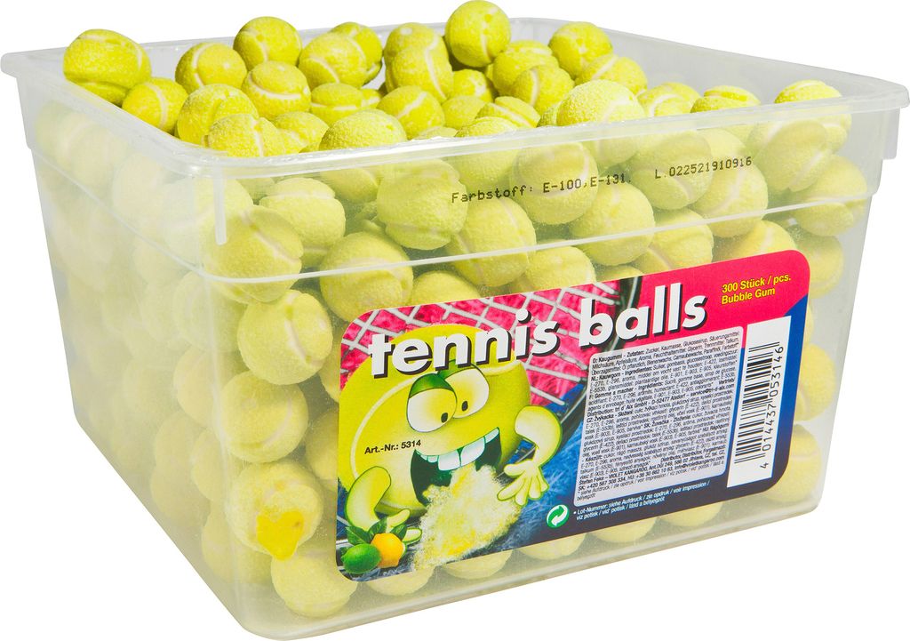 Tennis Balls Bubble Gum 1500g