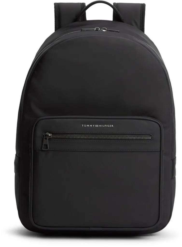 Sac à dos Tommy Hilfiger noir en toile résistante pour travail et loisirs