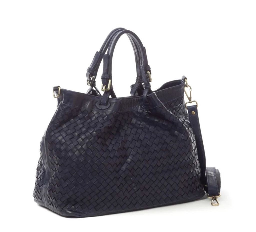 BZNA Handtasche Ronja blau Designer Umhängetasche Shopper