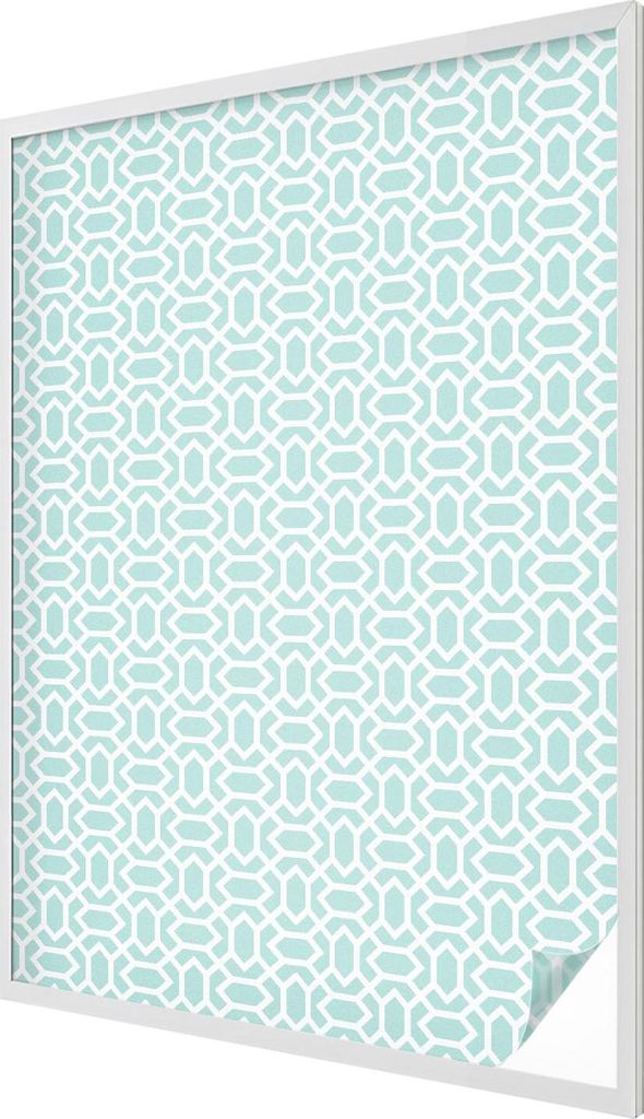 Buntglas Fensterfolie – 146x100 cm – Stained-Glass Design – blickdichte dekorative Sichtschutzfolie – selbstklebend, UV-Schutz – Geometri...