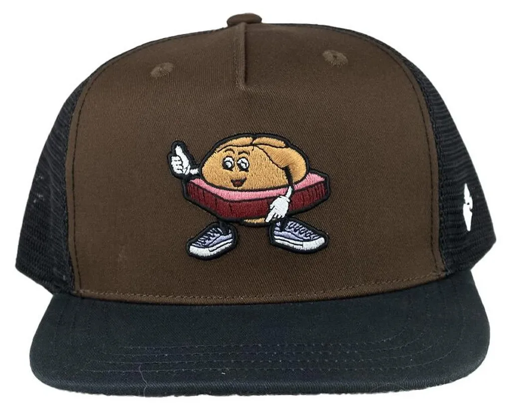 Casquette Bavaroise M. Leberkas Brodée - Qualité Premium Gris Anthracite