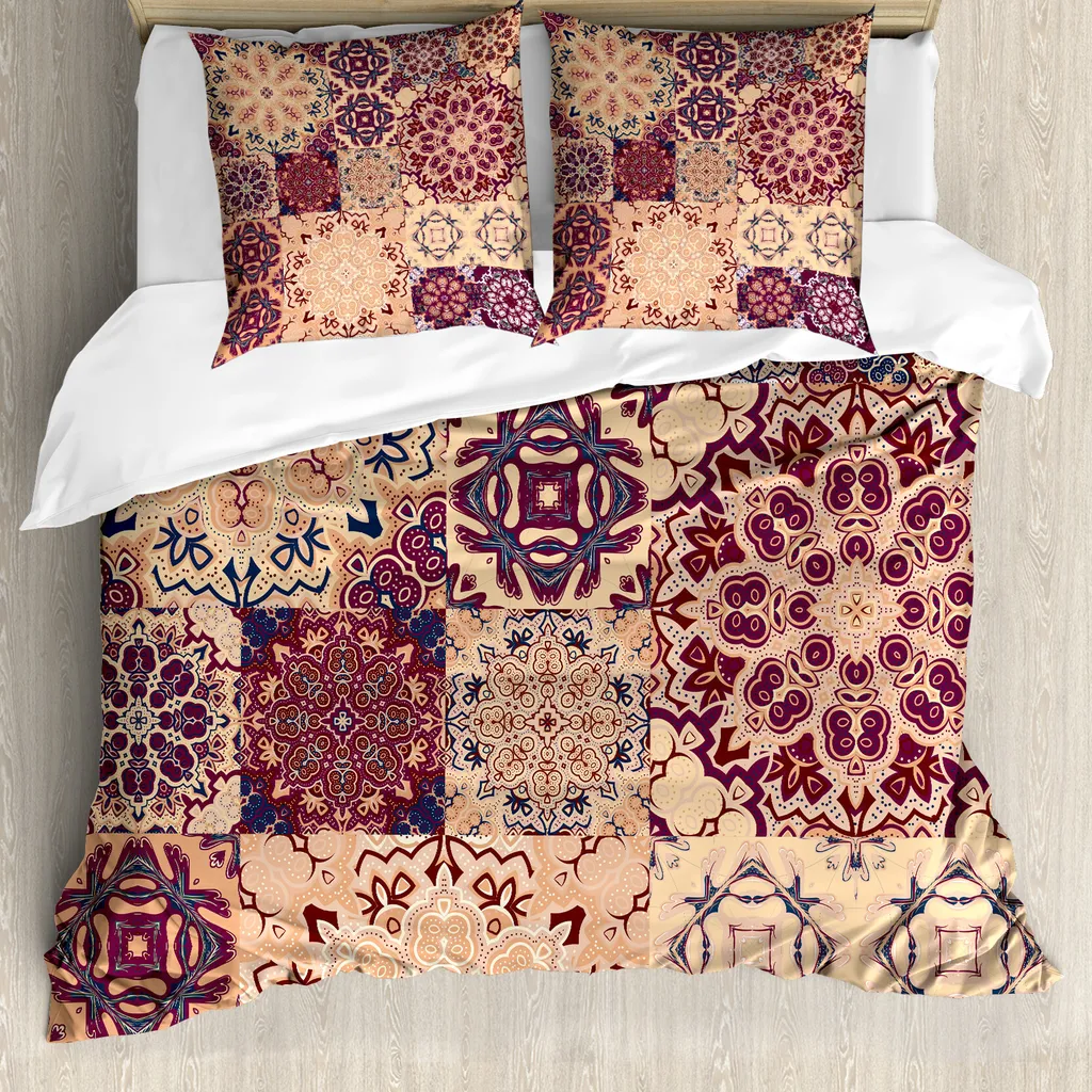 Set Letto ABAKUHAUS Antiacaro 155x220 Colori Marocchini Vivaci