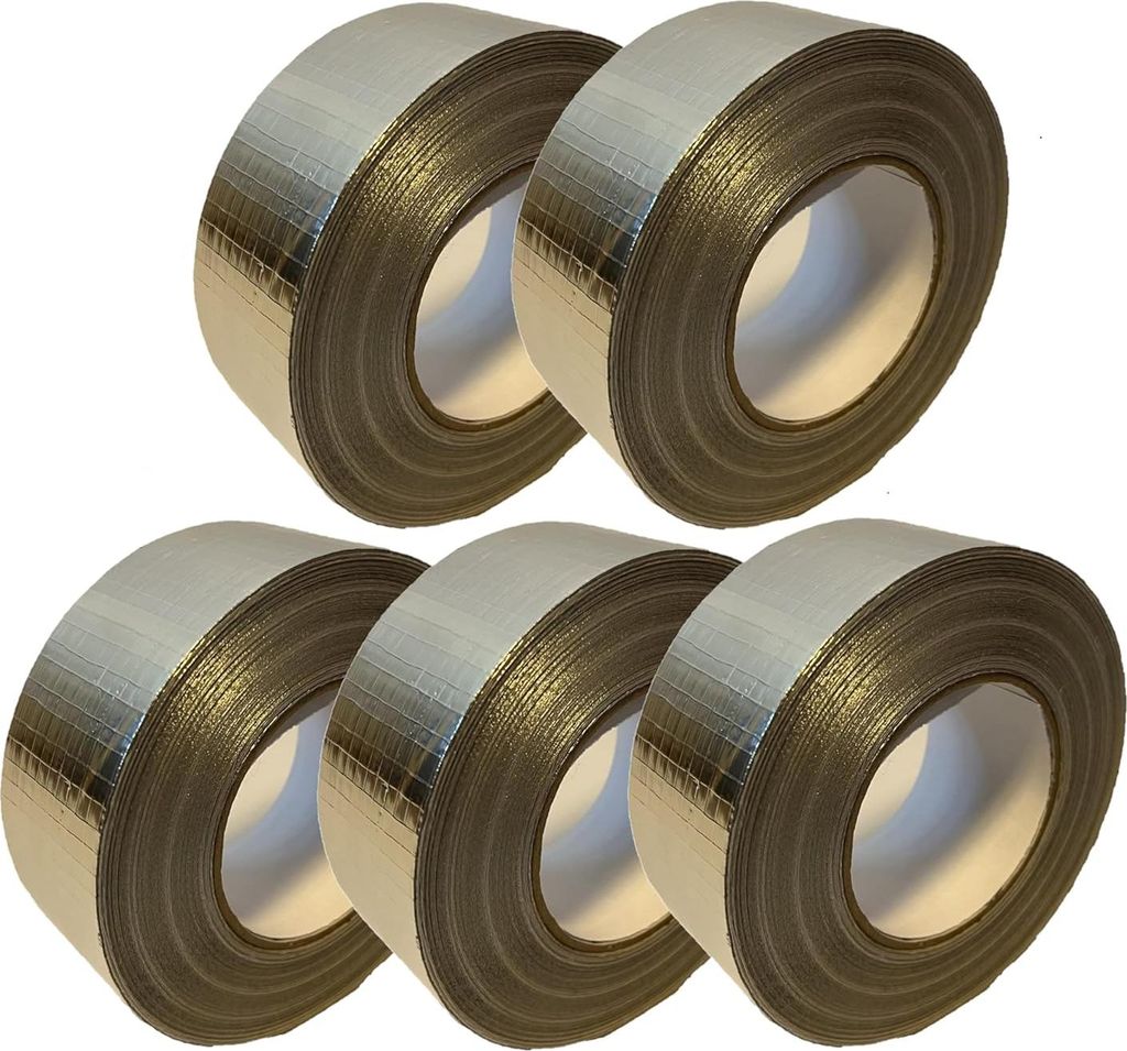 Alu Klebeband Pack 5 Rollen Aluminiumband 50mm x 45m Produktbild 