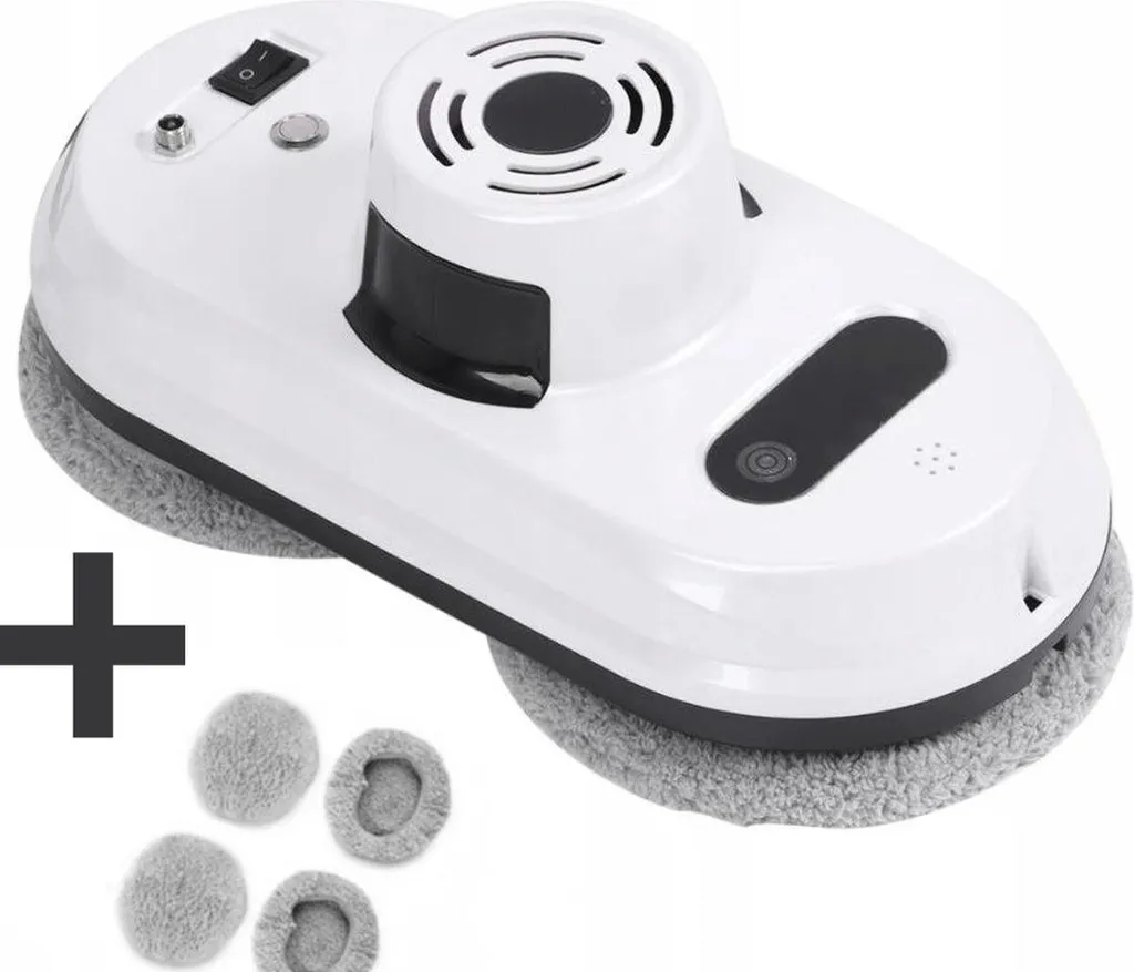 Nettoyeur de vitres robotisé blanc intelligent pour baies et fenêtres