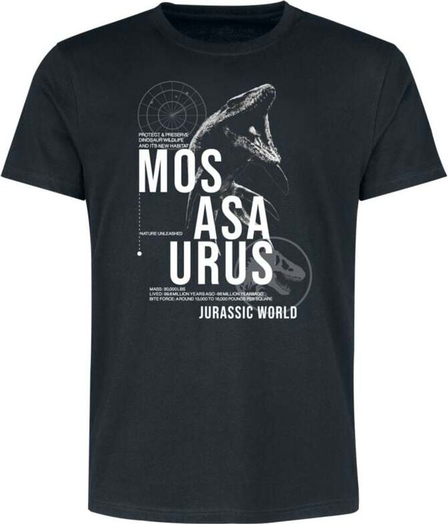 Jurassic Park T-Shirt Herren Jurassic World - Mosasaurus Habitat schwarz XXL