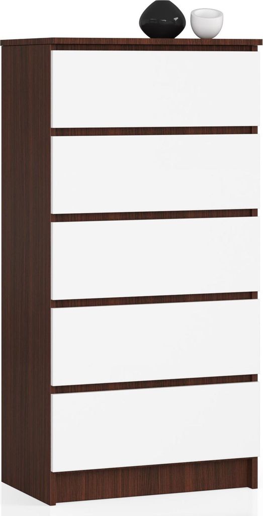 AKORD Furniture Factory OP0LK-6VENBIA005, Biały, Wenge, 5 Zdjęcie produktu 
