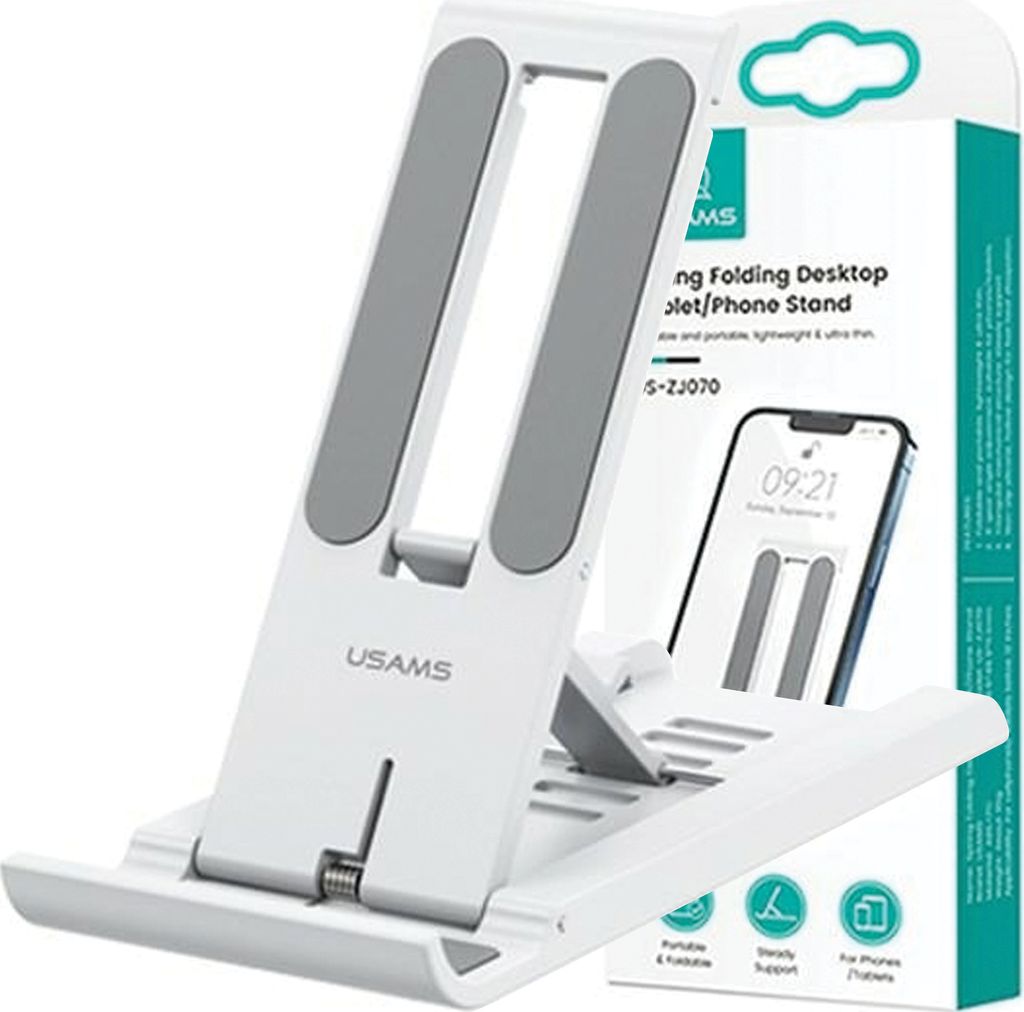 USAMS Weißer Telefon-/Tablet-Tischhalter