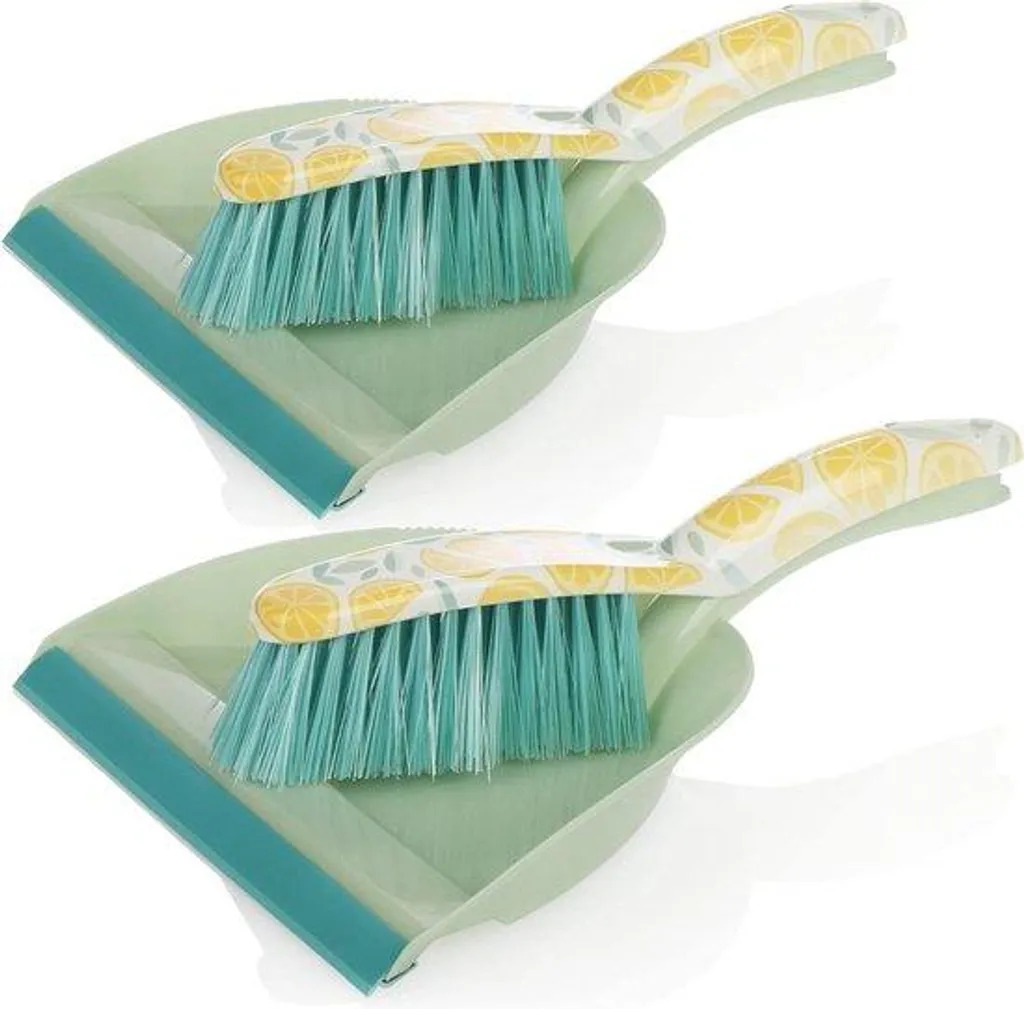 Kit Ménage pour Cuisine et Salon : Balayette Citron et Serpillière Duo