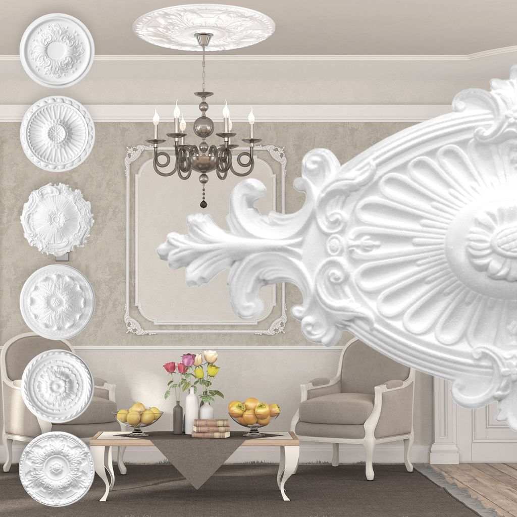 MARBET DESIGN Stuckrosette aus EPS Styropor - Deckenrosette Produktbild 