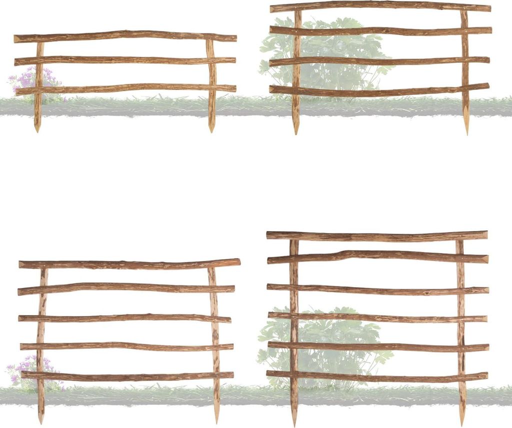 BooGardi Lattenzaun Bausatz mit Pfosten · Höhe 90cm x Breite 100cm