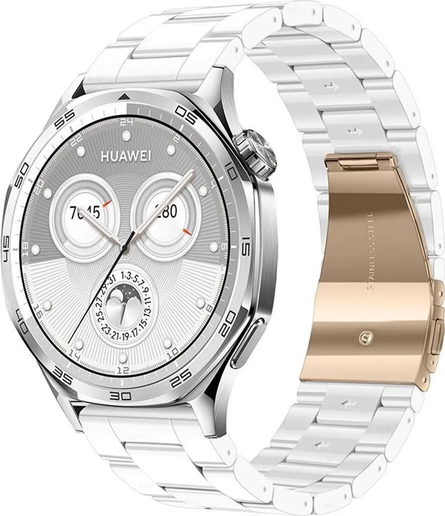 Cinturino INF 22mm Ceramica e Acciaio - Ricambio per Smartwatch Huawei/Samsung