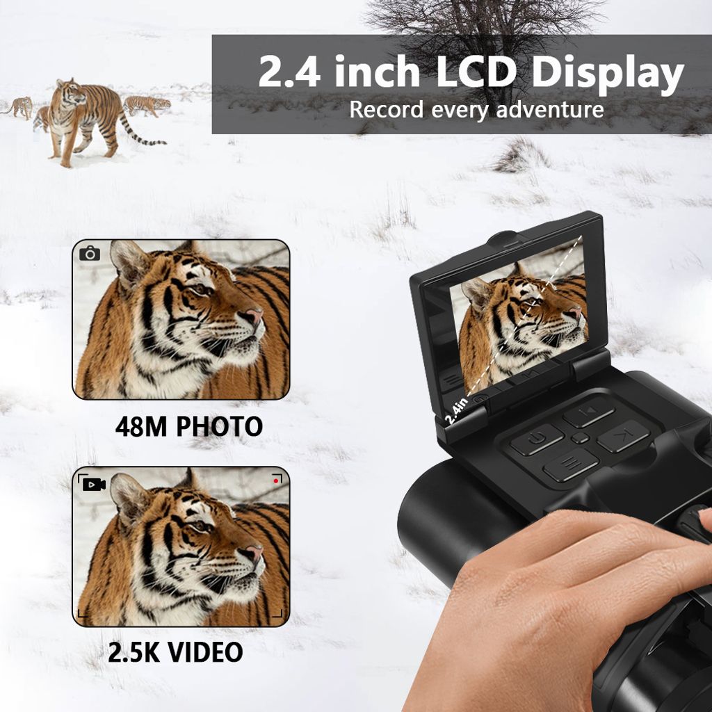 Digitální dalekohled s 2,4palcovým LCD displejem a kamerou, Obrázek produktu 9