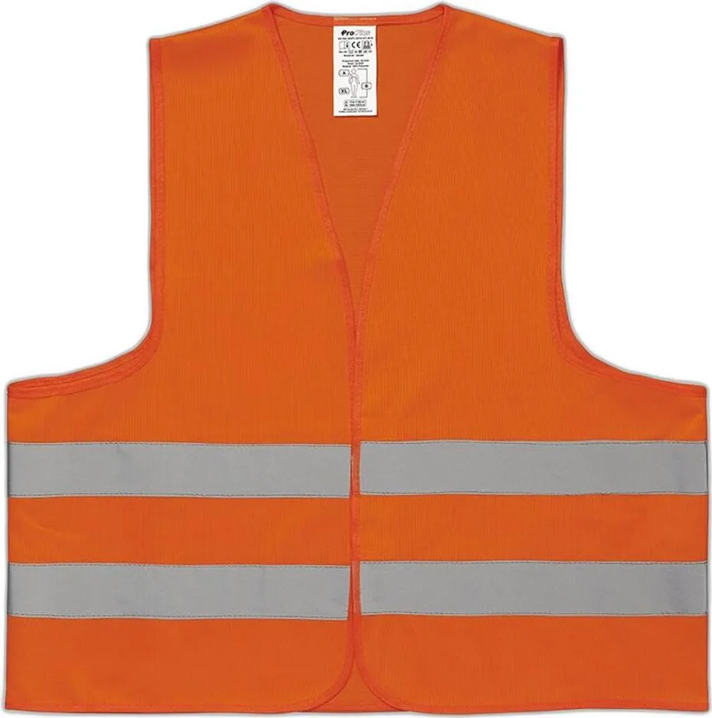 IWH 453503 Gilet Alta Visibilità Arancione Certificato EN 471 Professionale - 2
