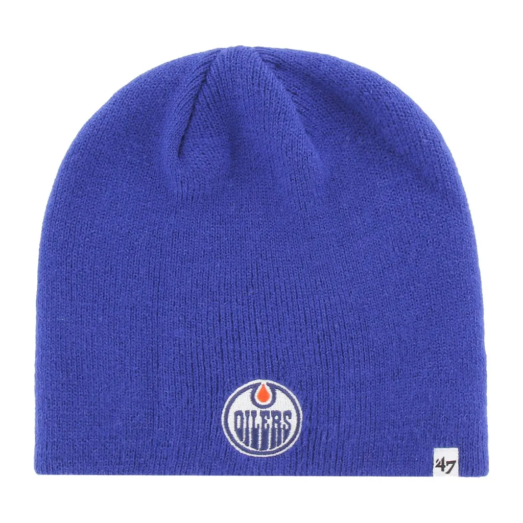 47 Brand Edmonton Oilers NHL Beanie - Berretto Invernale con Logo Ricamato