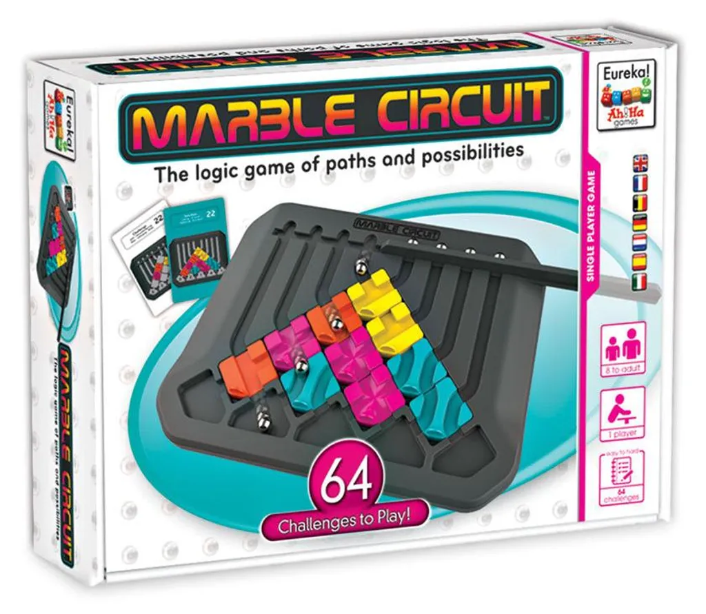 Jeu de logique Marble Circuit Eureka : labyrinthe à billes innovant
