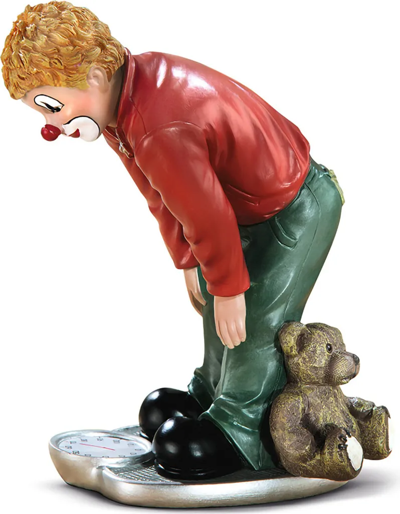 Clown Gilde Multicolore Oh Schreck résine de qualité hauteur 13 cm