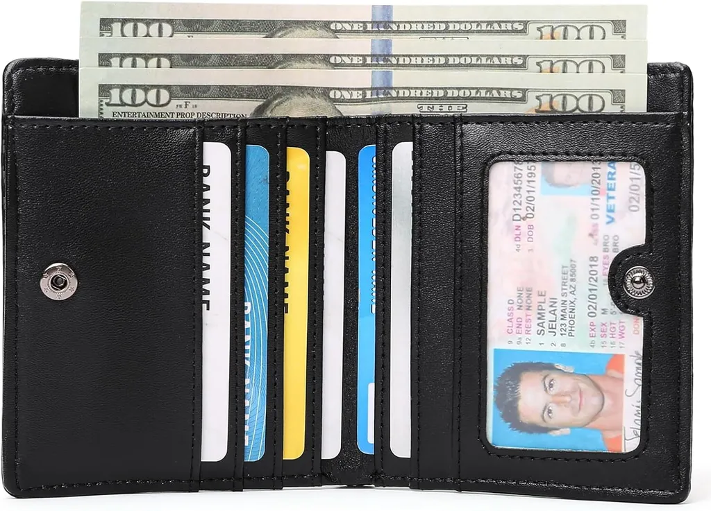 Portafoglio Uomo Sottile Con Velcro E Blocco RFID – Porta Carte E Contanti – Regalo Viaggio - 3