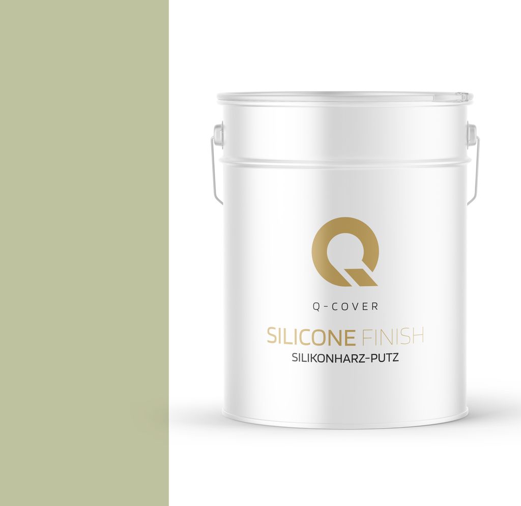 Silikonharz-Putz | Apfelgrün | Reibeputz | Silikonputz | Fassadenputz | 25 kg 1,5mm | Kratzputz Oberput Strukturputz Fertigputz Wände Und Decken|...