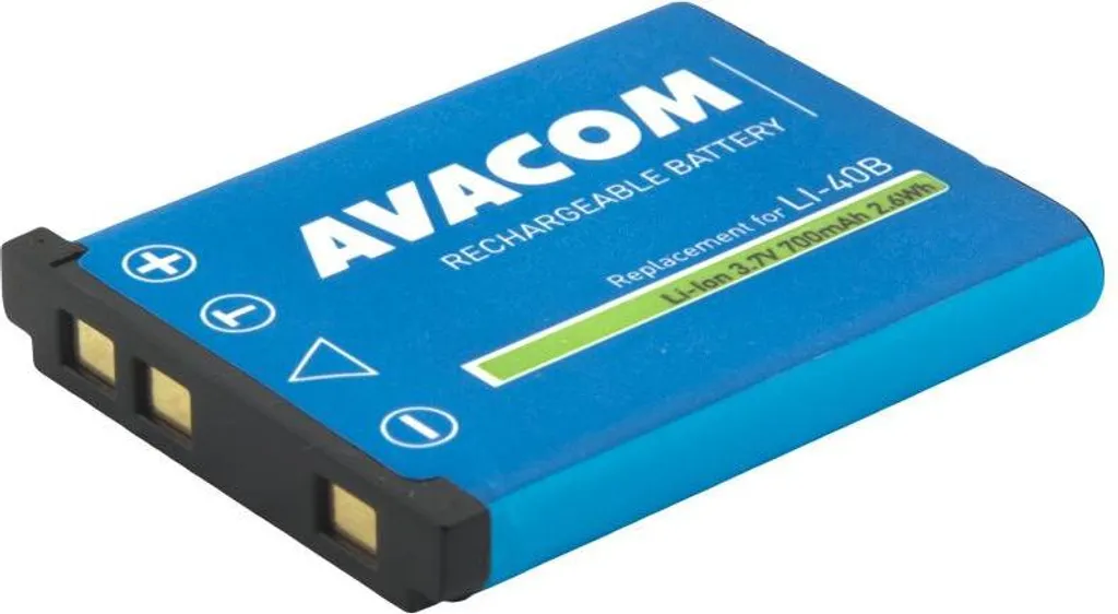 Batteria AVACOM Olympus Li-40B, Li-42B, Fujifilm NP-45, Nikon EN-EL10 Li-Ion 3,6V 700mAh 2,6Wh