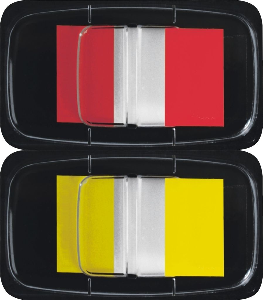 Haftmarker Film Color-Tip rot/gelb VE=10x100 Stück