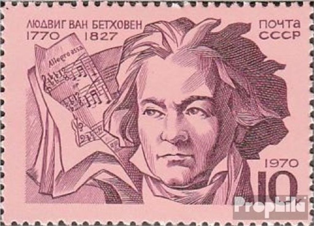 Briefmarken Sowjetunion 1970 Mi 3824 (kompl.Ausg.) postfrisch L. van Beethoven