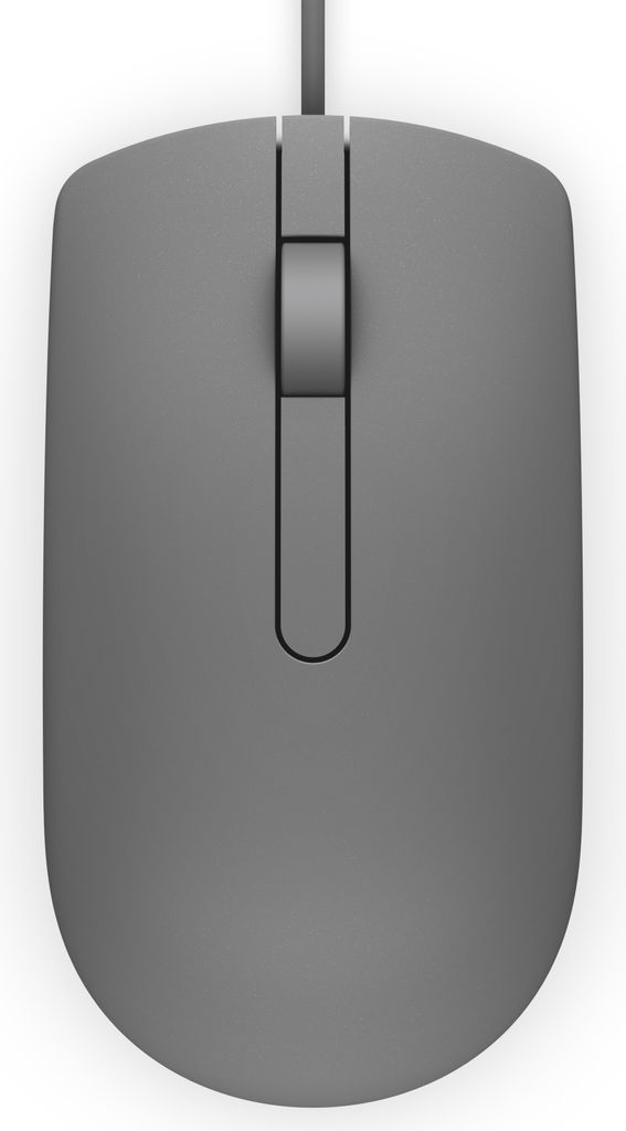 DELL MS116, Beidhändig, Optisch, USB Typ-A, 1000 DPI, Grau