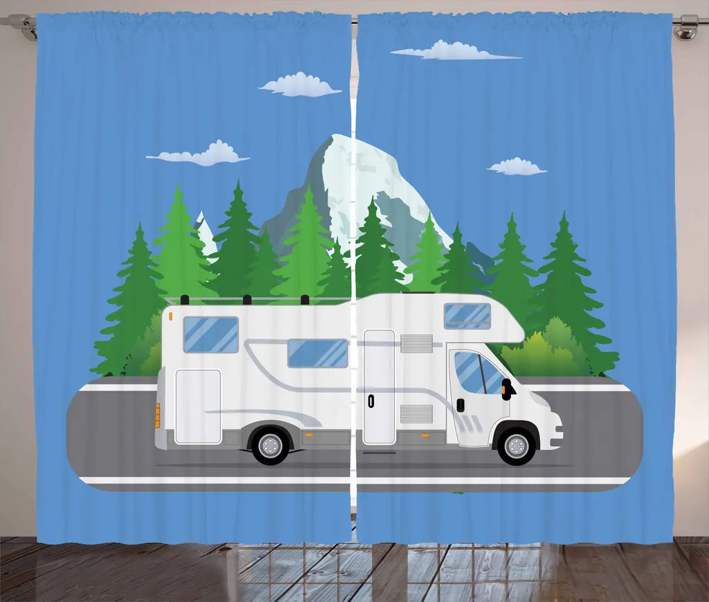 Tenda Multicolore ABAKUHAUS 280x175 | Nastro Arricciato e Ganci