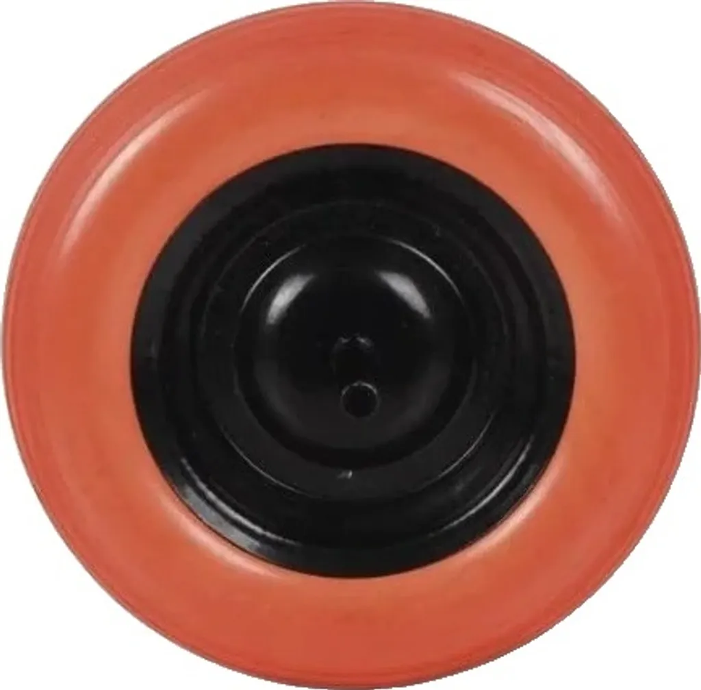 Roue de brouette de chantier universelle en ABS noir - Diamètre 40 cm robuste