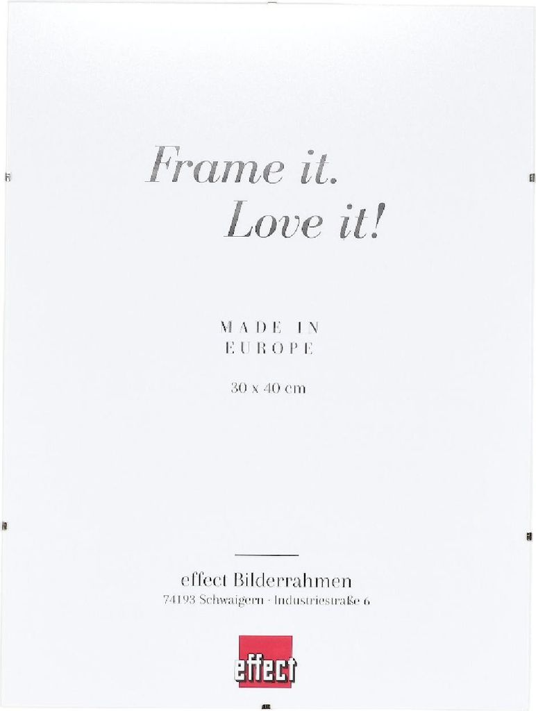 Effect Rahmenloser Bildhalter 10x15 cm Antireflexglas Cliprahmen klar