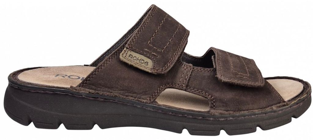 Rohde Nubuk espresso G Pantolette Braun in Gr. 46