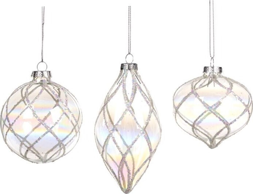 Goodwill Weihnachtskugel Glas D 8 cm Voordeelass. Von 2 x 3 Stück