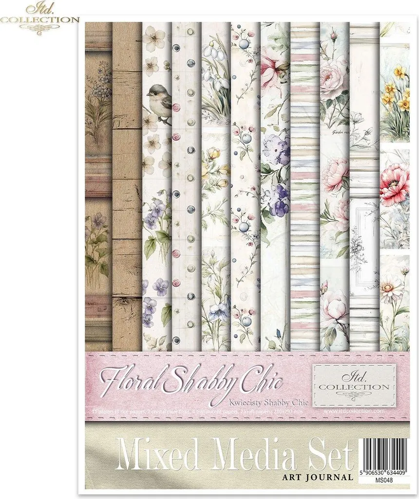 Kit Decoupage MS048 Floreale - Carta Shabby Chic Professionale