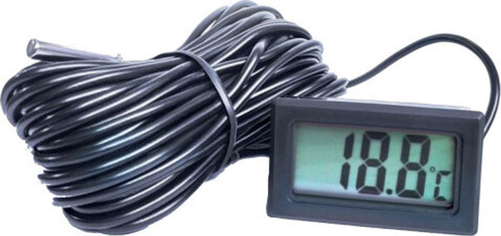 Panelový teploměr s měřicí sondou - 10 m kabel Obrázek produktu 